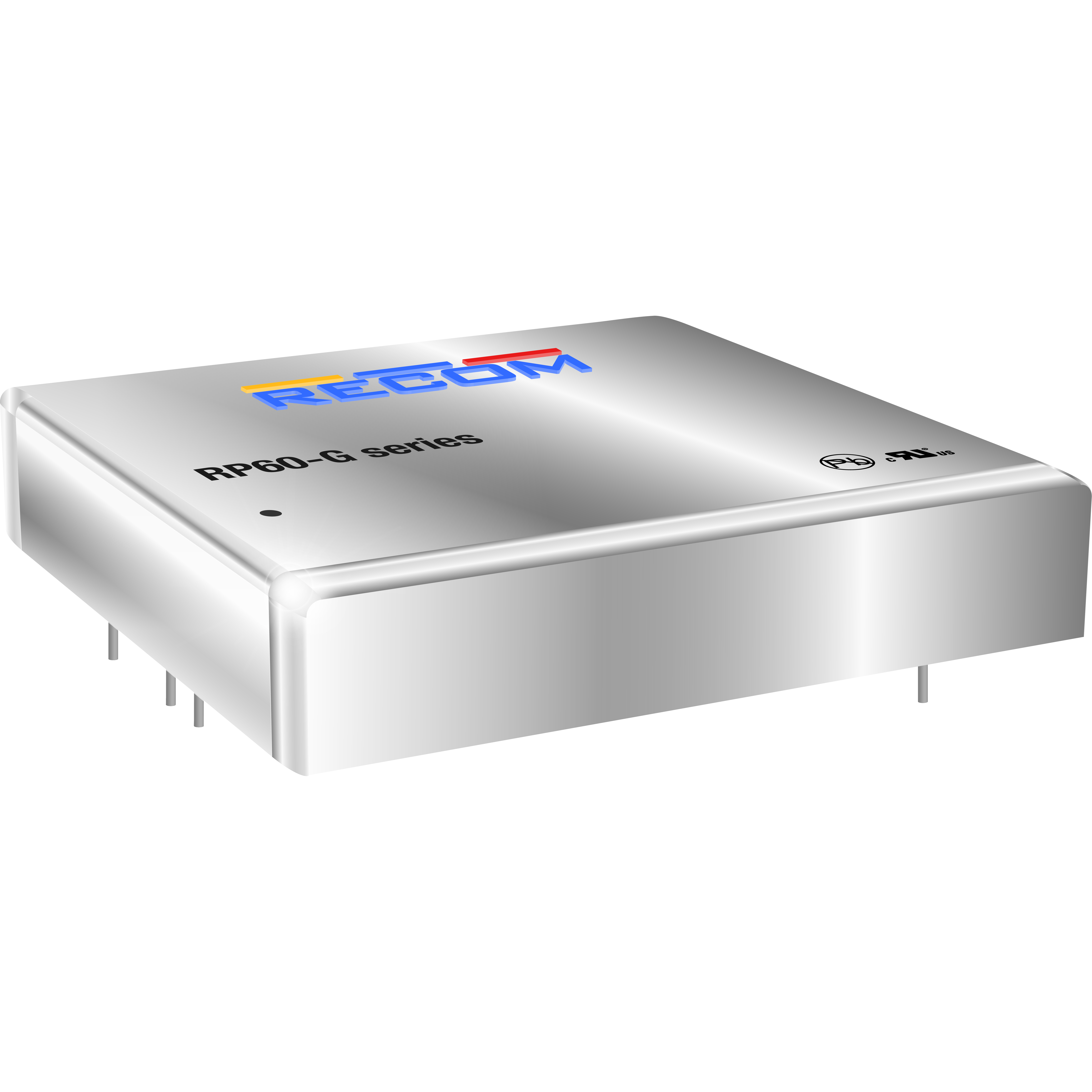 RECOM Power-RP60-4805SG Convertidor de CC a CC y módulo del regulador de conmutación Module DC-DC 48VIN 1-OUT 5V 12A 60W 8-Pin Tube