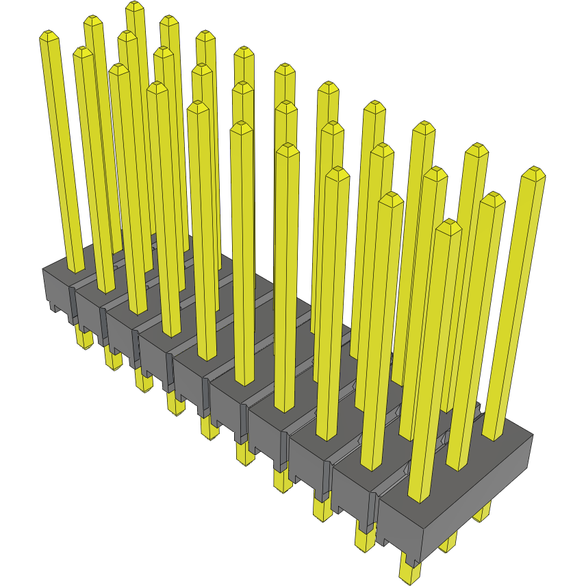 Samtec-TSW-110-15-L-T Steckverbinderleisten und Leiterplattenbuchsen Conn Unshrouded Header HDR 30 POS 2.54mm Solder ST Top Entry Thru-Hole Bulk