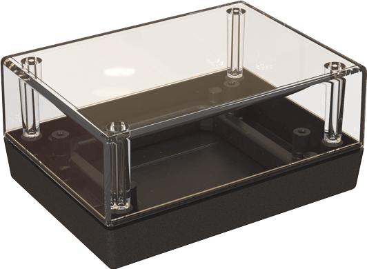 Serpac Electronic Enclosures-132CAC,BK Kästen, Gehäuse und Gestelle Clear Top Desktop Enclosure with Access Compartment, 4.38x3.25x2.00in.	 <h4><strong>CALIFORNIA&nbsp;PROPOSITION</strong> ⚠️<strong>65&nbsp;WARNING</strong>⚠️</h4>