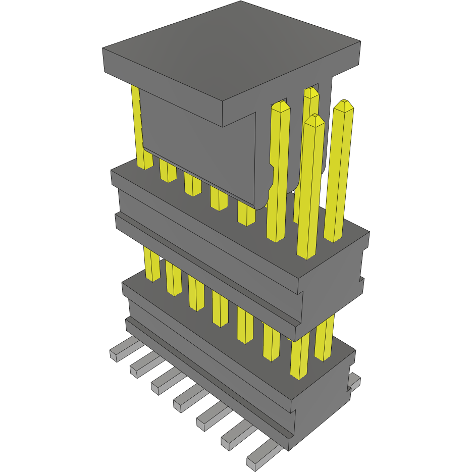 Samtec-FW-07-05-L-D-315-185-A-P-TR Piastre connettori e prese PCB Conn Board Stacker HDR 14 POS 1.27mm Solder ST Top Entry SMD FLEX STACK™ T/R