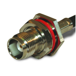 Conn TNC 0Hz to 11GHz 50Ohm Crimp ST Panel Mount RCP Gold