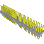 Conn Unshrouded Header HDR 64 POS 1.27mm Solder ST Top Entry Thru-Hole Tube
