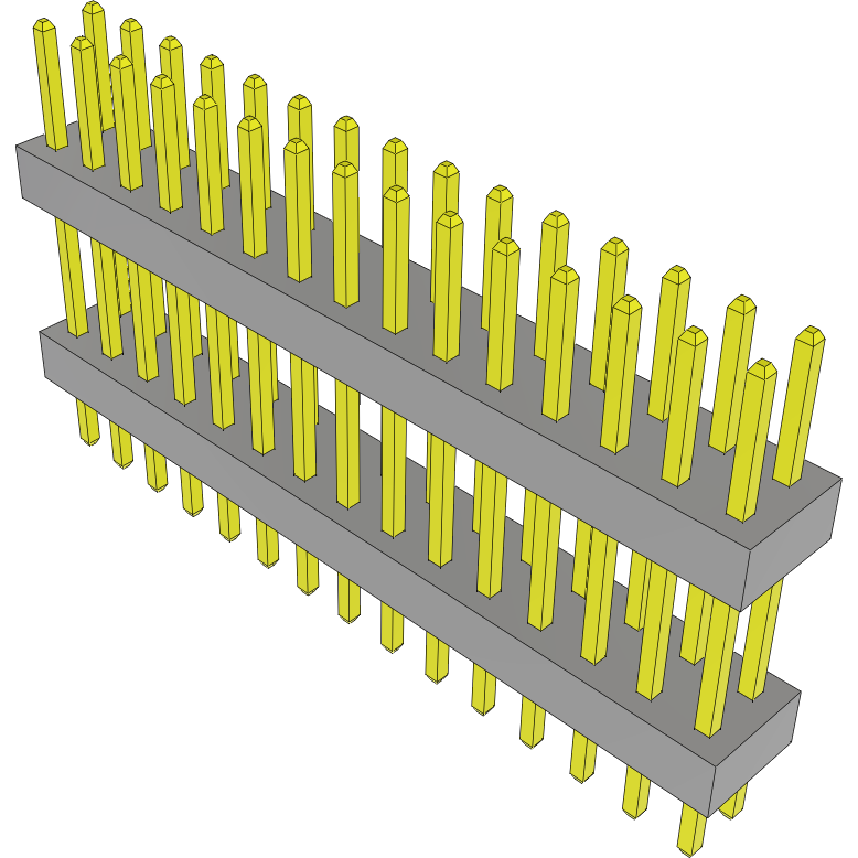 Samtec-TW-15-06-L-D-375-120 连接器插头及 PCB 插座 Conn Board Stacker HDR 30 POS 2mm Solder ST Top Entry Thru-Hole Bulk