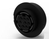 TE Connectivity-5750338-1 Connettore circolare Conn Circular DIN SKT 8 POS Solder ST Thru-Hole 8 Terminal 1 Port Tray