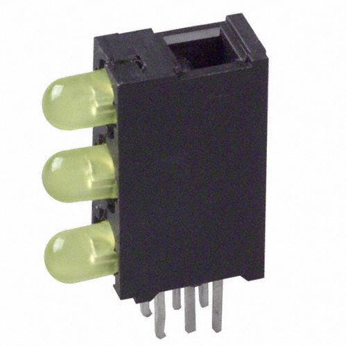 Visual Communications-5693F7;7;7-A LED LED Tri-Level Uni-Color Yellow 585nm 6-Pin