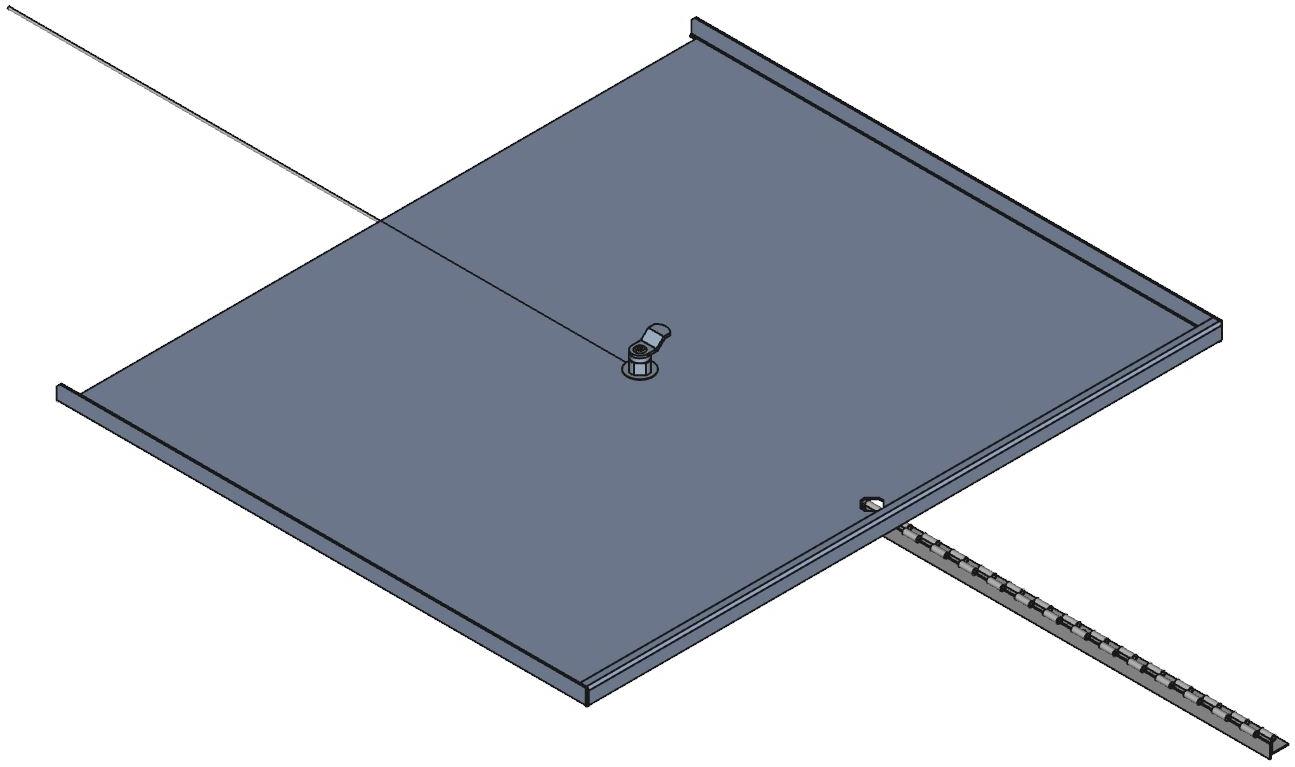 Hammond Manufacturing-RSDP19022LG2 null Hinged Panel Rail Door, Steel