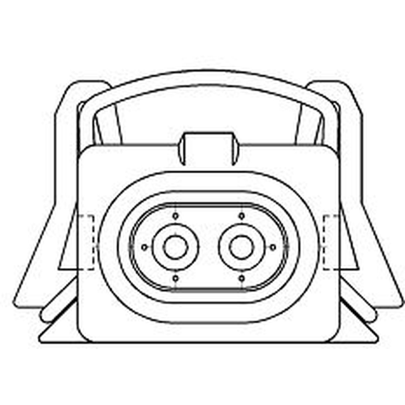 Delphi-12129142 Einzeladersteckverbinder, Gehäuse Conn Housing F 2 POS Crimp Cable Mount Black