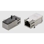 taoglas-TMJMP9696-8A9NLK Steckverbinder, Telefon und Telekommunikation RJ45 connector with integrated magnetics 10G Base-T Single Port Tab-UP with right angle THT mount and LED