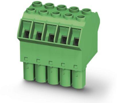 PHOENIX CONTACT-1715196 Bloques terminales del conector Conn Terminal Block F 4 POS 10.16mm Screw Cable Mount 76A Cardboard