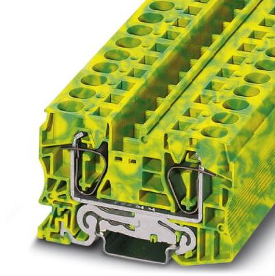 PHOENIX CONTACT-3036165 Steckverbinder, Klemmenblöcke Conn Ground Terminal Block 2 POS Spring Cage T DIN Rail 90A