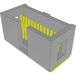 Conn Shrouded Header (4 Sides) HDR 26 POS 1.27mm Solder RA Side Entry Thru-Hole Tube