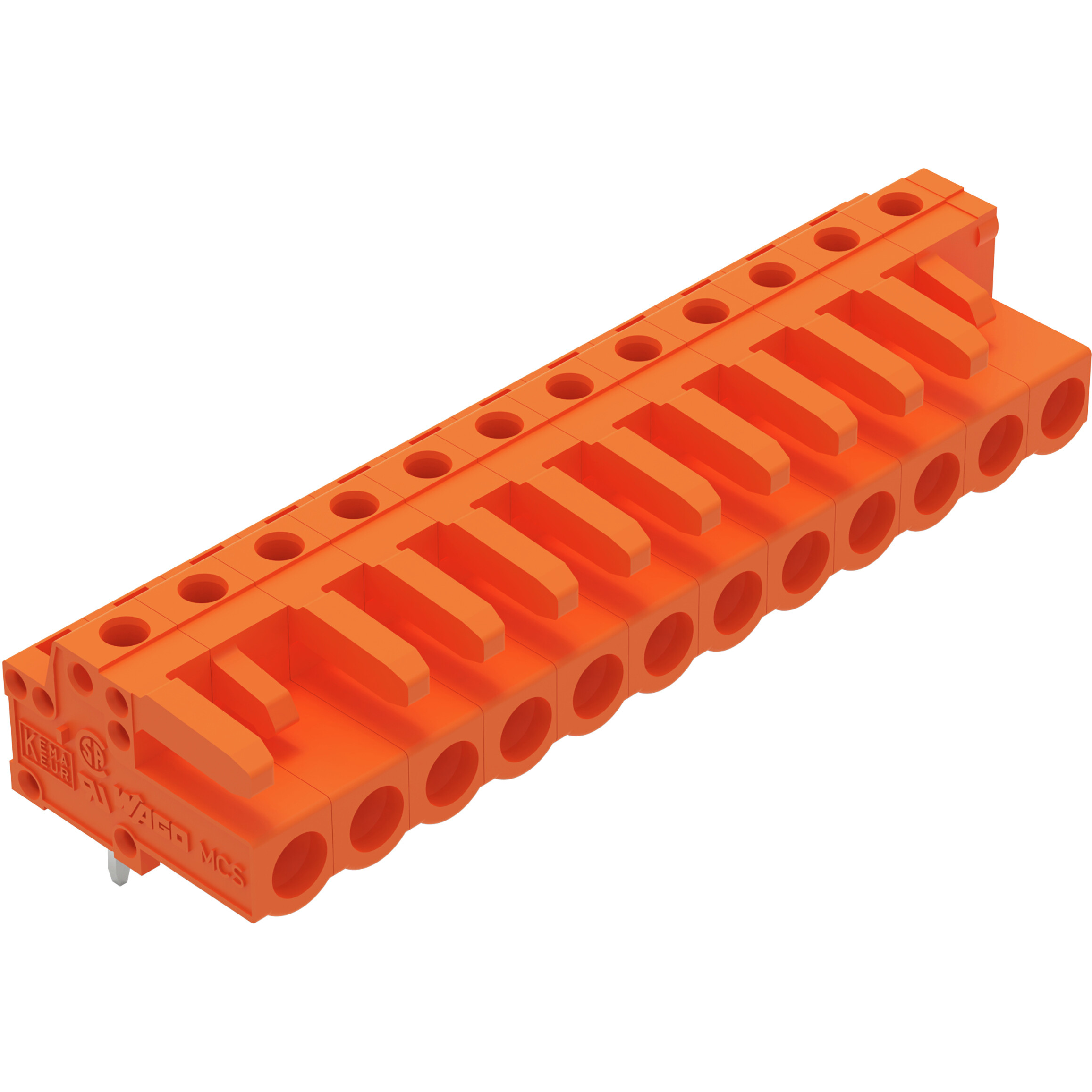 WAGO-232-272 Connector Headers and PCB Receptacles Conn Wire to Board F 12 POS 5.08mm Solder RA Side Entry Thru-Hole Box