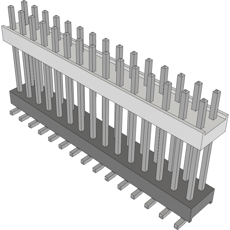 Samtec-HW-15-10-TM-D-630-SM-A 连接器插头及 PCB 插座 Conn Board Stacker HDR 30 POS 2.54mm Solder ST Top Entry SMD Tube