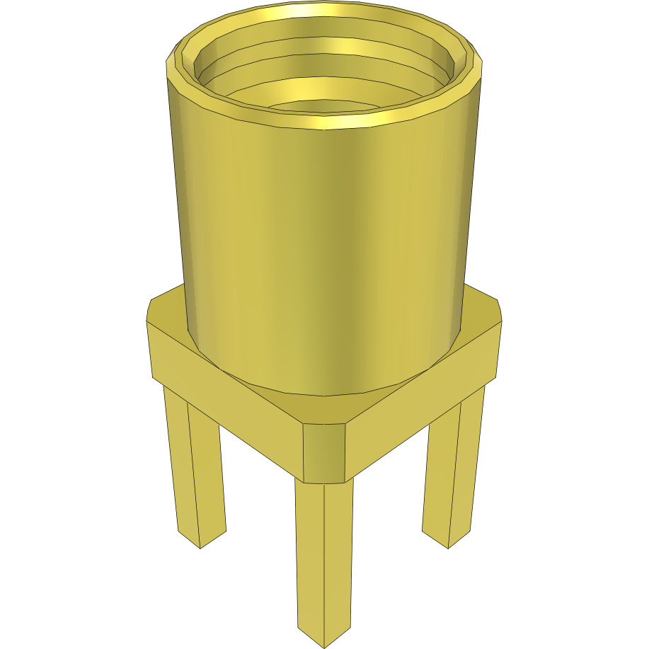Samtec-MMCX-J-P-H-ST-TH1 RF-Steckverbinder Conn MMCX 0Hz to 6GHz 50Ohm Solder ST Thru-Hole F Gold Over Nickel Tray