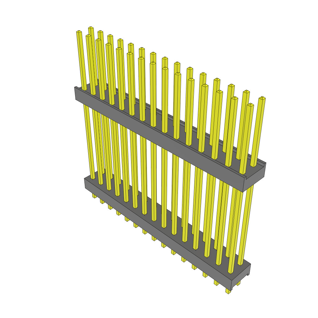 Samtec-ZW-15-14-S-D-915-100 Steckverbinderleisten und Leiterplattenbuchsen Conn Board Stacker HDR 30 POS 2.54mm Solder ST Thru-Hole Bulk