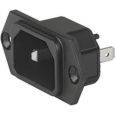 SCHURTER-6102.3300 Steckverbinder Conn Power M 3Power POS Solder ST Panel Mount 3 Terminal 1 Port Bag