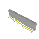 Conn Socket Strip SKT 16 POS 2.54mm Solder RA Side Entry Thru-Hole Layer