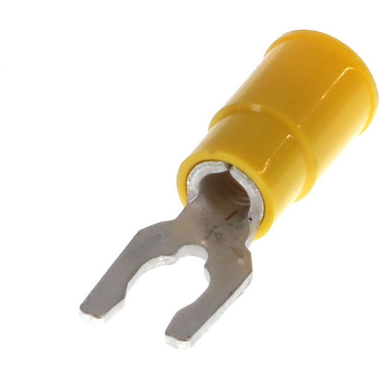 Molex-0190990051 Raccordement de terminaux Snap Spade Tongue Terminal 10-12AWG Copper Yellow 27.02mm Electro Tin InsulKrimp™ T/R