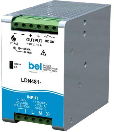 Bel Power Solutions-LDN481-24 AC-DC-Spannungsversorgung AC/DC Power Supply Single-OUT 24V 20A 480W 11-Pin