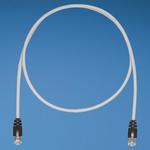 Cable Assembly Shielded Patch Cord 1m 26AWG Modular Plug to Modular Plug 8 to 8 POS M-M