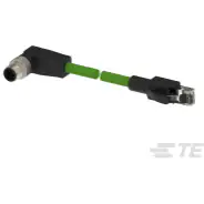 TE Connectivity-TCX38825102-002 Assemblaggio cavo Altro Cable Assembly Ethernet 1m 26AWG M12 Circular to RJ-45 8 to 8 POS M-M Bag