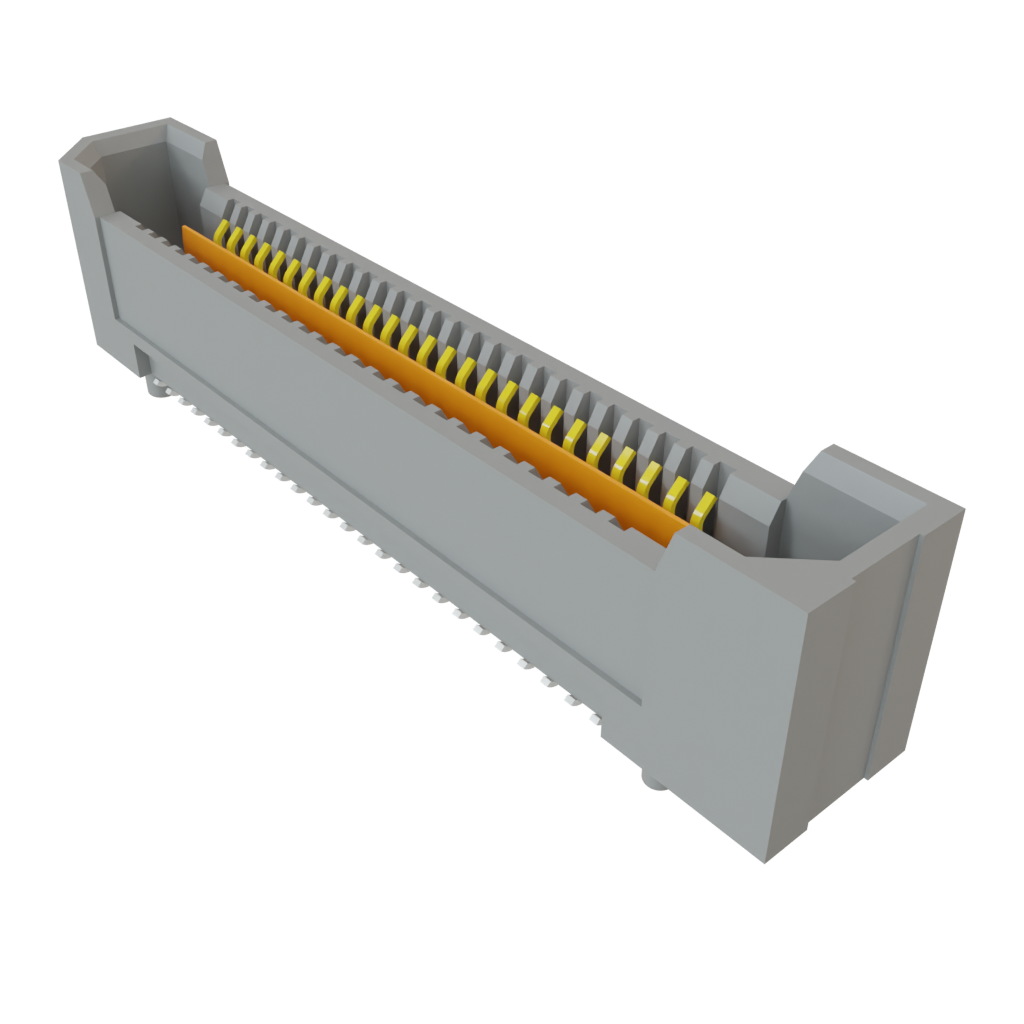 Samtec-QRM8-026-01-L-RA-GP Steckverbinderleisten und Leiterplattenbuchsen Conn High Speed Terminal Strip HDR 52 POS 0.8mm Solder RA Side Entry Thru-Hole Q Rate® Tray