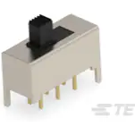 TE Connectivity-MHS22304 Switch Slide Switch Slide ON OFF ON DPDT Top Slide 0.3A 125VAC PC Pins Bracket Mount/Through Hole Tray