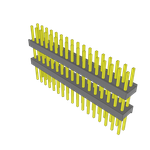 Conn Board Stacker HDR 34 POS 2.54mm Solder ST Top Entry Thru-Hole Bulk