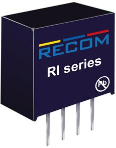 RECOM Power GmbH-RI-1205S DC to DC Converter and Switching Regulator Module Module DC-DC 12VIN 1-OUT 5V 0.4A 2W 4-Pin SIP Module Tube