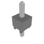 Conn Unshrouded Header HDR 1 POS Solder ST Top Entry Thru-Hole Bulk