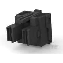 TE Connectivity-1743206-2 Connector Discrete Wire Housing Conn Housing RCP 2 POS 12mm Crimp ST Cable Mount Black Bag