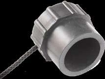 Glenair-809-190-08G2-01 Accesorios del conector Connector Accessories Receptacle Protective Cover Straight Neoprene Black