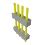 Conn Board Stacker HDR 4 POS 2.54mm Solder ST Top Entry Thru-Hole Bulk