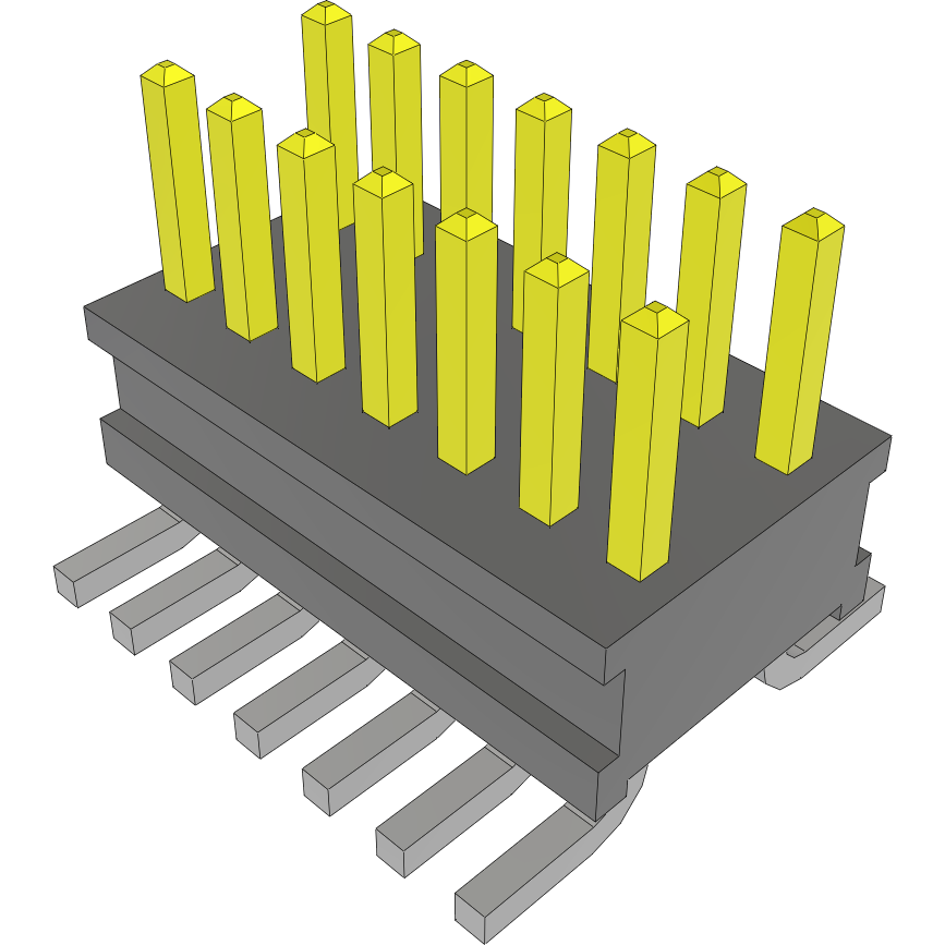 Samtec-FTR-107-03-S-D Steckverbinderleisten und Leiterplattenbuchsen Conn Unshrouded Header HDR 14 POS 1.27mm Solder ST Top Entry SMD Tube