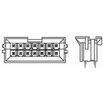Conn Shrouded Header (4 Sides) HDR 4Power POS 4.19mm Solder ST Thru-Hole Tray
