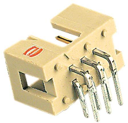 HARTING-09195166323 连接器插头及 PCB 插座 Conn Shrouded Header (4 Sides) HDR 16 POS 2.54mm Solder RA Side Entry Thru-Hole Carton