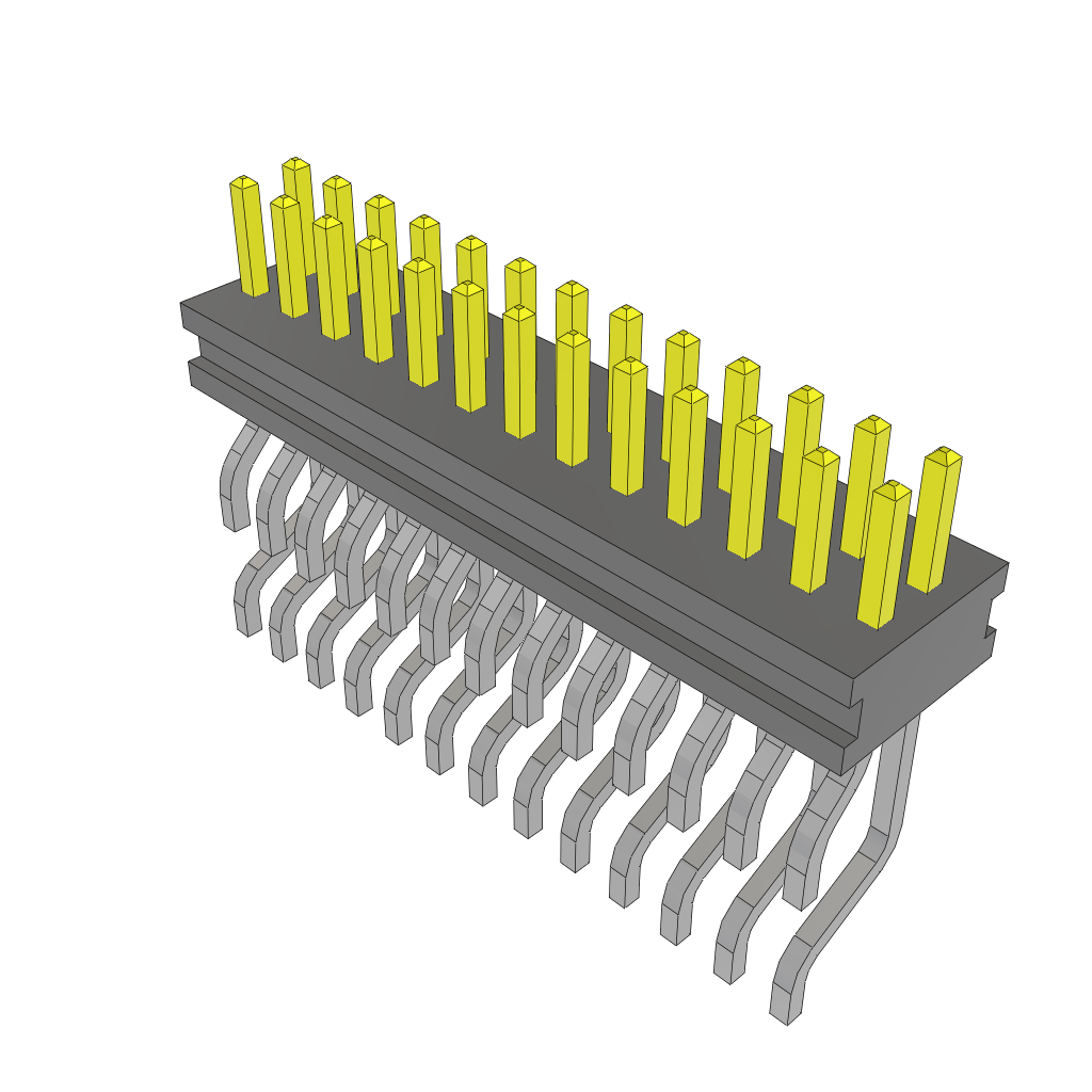 Samtec-FTMH-113-02-L-DH Steckverbinderleisten und Leiterplattenbuchsen Conn Micro Terminal Strip HDR 26 POS 1mm Solder RA Side Entry SMD Tube