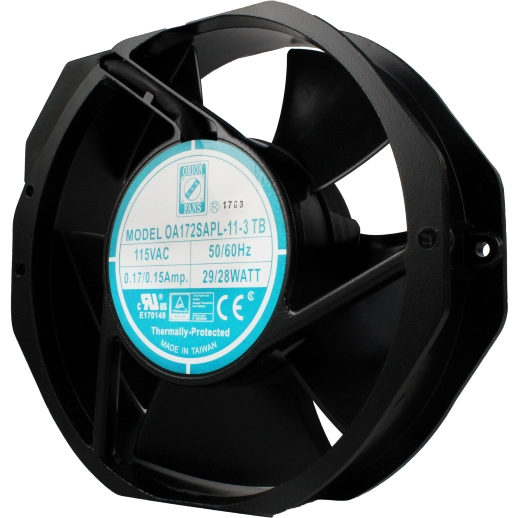 ORION FANS-OA172SAPL-11-3TB Gebläse und Lüfter AC Fan Axial Ball Bearing 115V 80V to 125V 84CFM/102CFM 35dB/38dB 172 X 150 X 38mm Low Speed