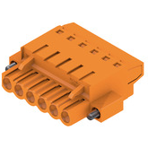 Weidmuller-1844030000 连接器接线板 Conn Plug-in Terminal Block SKT 6 POS 5.08mm Screw ST Cable Mount 17A Box