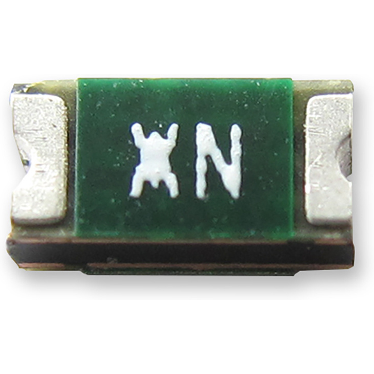 TE Connectivity-NANOSMDC016F-2 Fusible reprogramable PTC PTC Resettable Fuse 0.16A(hold) 0.45A(trip) 48VDC 10A 0.5W 0.3s 1.1Ohm SMD Solder Pad 1206 T/R