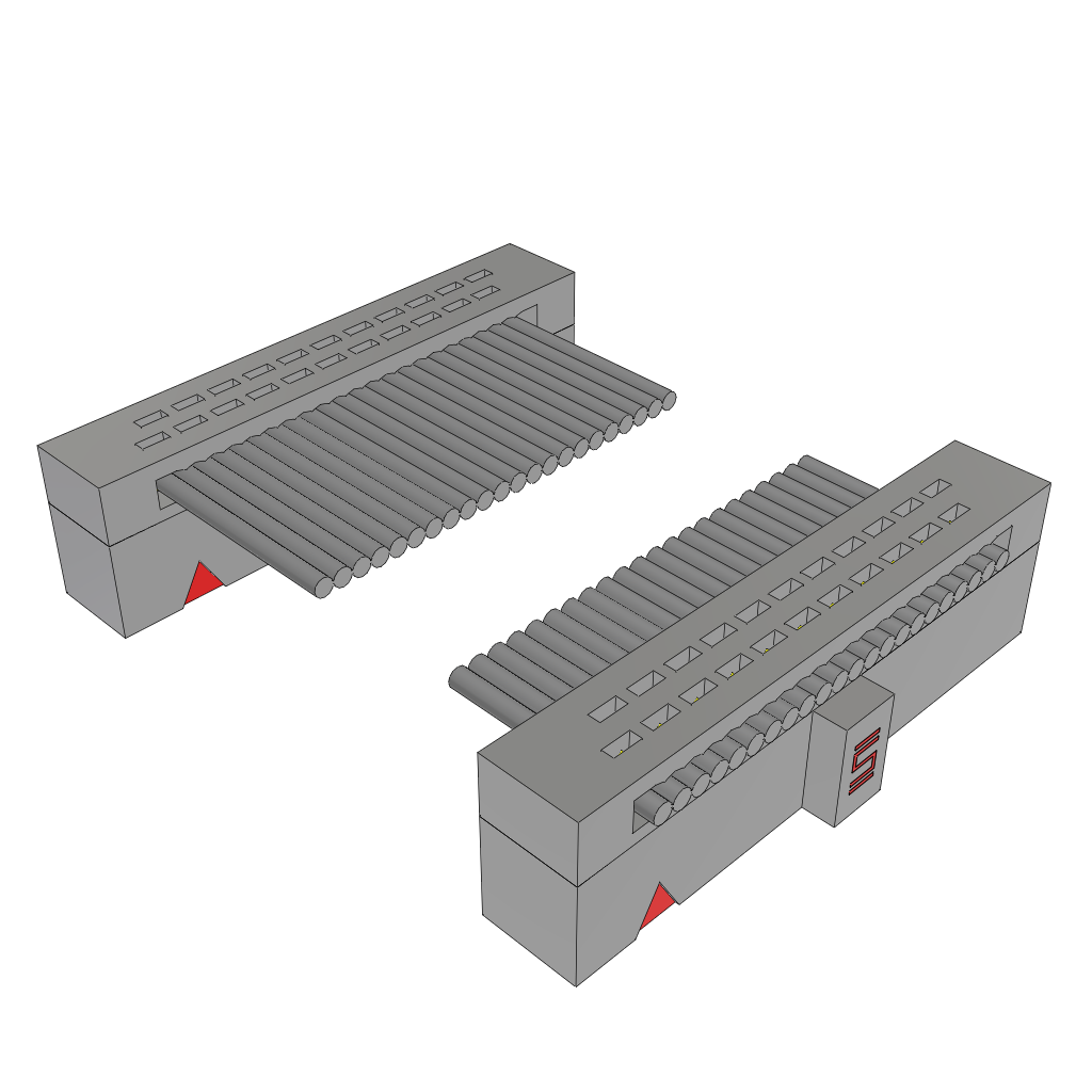 Samtec-FFSD-11-D-99.99-01-N Assemblage de câble plat/ruban Cable Assembly 2.539m 30AWG 1.27mm 22 to 22 POS IDC Connector to IDC Connector F-F TIGER EYE™ Bulk