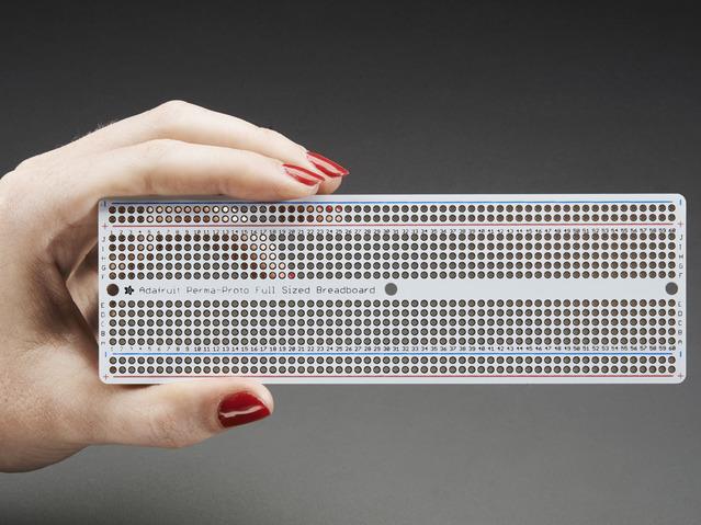 Adafruit Industries-1606 null FR4 Proto-board PCB Board with 5 Hole Pad