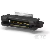 TE Connectivity-5767056-1 连接器插头及 PCB 插座 Conn High Speed Fine Pitch Connector HDR 1Power/38Signal POS 2.54mm/0.64mm Solder ST SMD/Thru-Hole Box