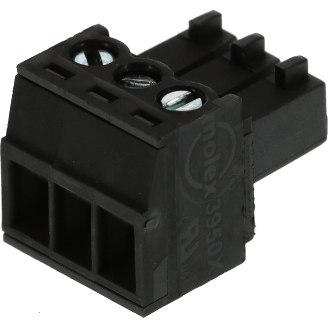 Molex-0395000003 Steckverbinder, Klemmenblöcke Conn PC Terminal Block F 3 POS 3.5mm Screw RA Cable Mount 8A/Contact Eurostyle™