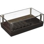 Clear Top Desktop Enclosure with 4AA Battery Compartment, 5.62x3.25x2.00in.	 <h4><strong>CALIFORNIA&nbsp;PROPOSITION</strong> ⚠️<strong>65&nbsp;WARNING</strong>⚠️</h4>