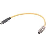 T1 Industrial to M12 Circular Cable Assembly. Straight