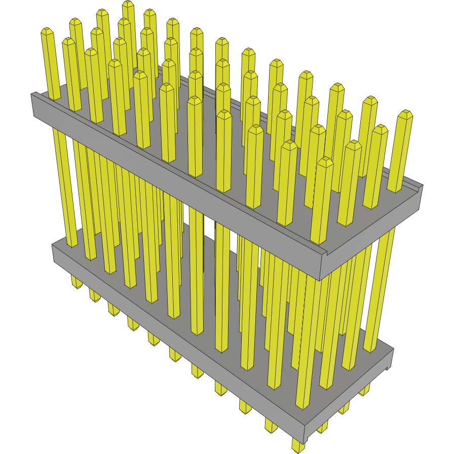 Samtec-TW-11-07-G-Q-500-090 Steckverbinderleisten und Leiterplattenbuchsen Conn Board Stacker HDR 44 POS 2mm Solder ST Top Entry Thru-Hole Bulk