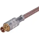 HUBER+SUHNER-11_MCX-75-2-1/113_NE RF-Steckverbinder Conn MCX 0Hz to 6GHz 75Ohm Crimp ST Cable Mount PL Gold Over Nickel Single