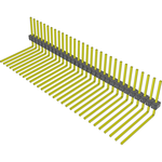 Conn Unshrouded Header HDR 30 POS 2.54mm Solder RA Side Entry Thru-Hole Bulk