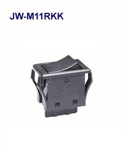NKK Switches-JW-M11RKK Switch Rocker Switch Rocker ON None OFF SPST Quick Connect/Solder Lug Curved Rocker 10A 250VAC 25000Cycles